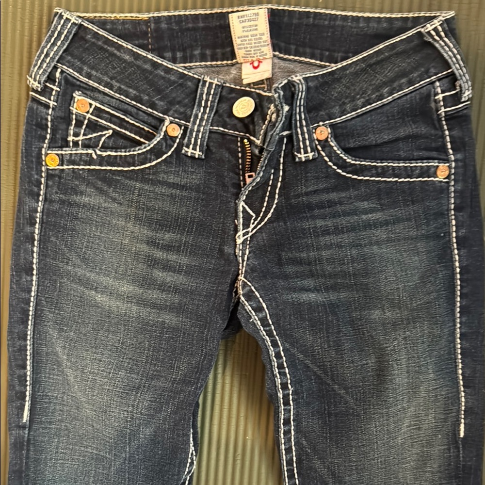 True Religion Women's Dark Blue Jeans